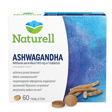 NATURELL ASHWAGANDHA 60 tabletek