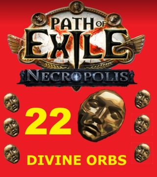 PATH OF EXILE POE NECROPOLIS 22 SZTUK DIVINE ORB ORBS ORBY NOWA LIGA POE