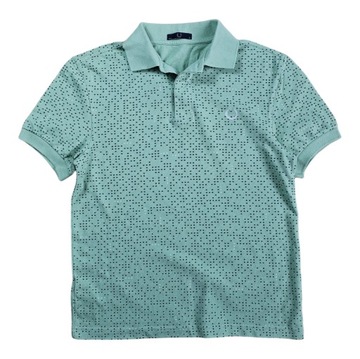 Koszulka Polo T-shirt FRED PERRY Casual Zielona Nowy Model Męska 38 / S