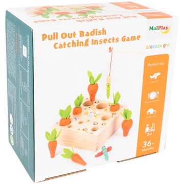 ДЕРЕВЯННАЯ ИГРА «СОБРАЙ МОРКОВЬ» ДЛЯ ДЕТЕЙ