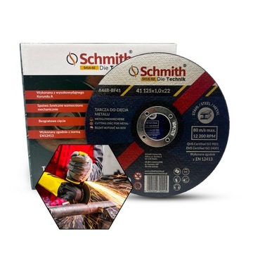 TARCZA DO CIĘCIA STALI METALU 125X1,0 SCHMITH