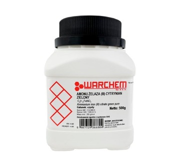 CYTRYNIAN AMONU ŻELAZA (III) ZIELONY czysty - 500g