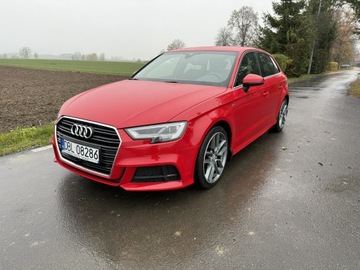 Audi A3 8V Sportback 5d Facelifting 1.5 35 TFSI 150KM 2019 Audi A3 1.5TSI 150KM S-Line Kamera Navi Gwarancja