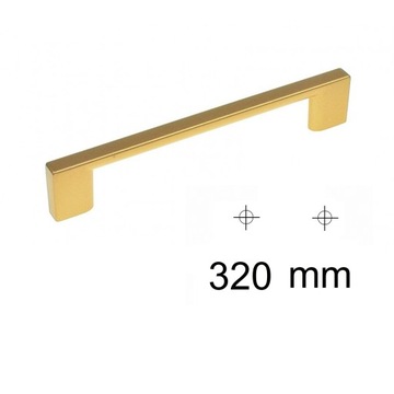 Uchwyt meblowy złoty matowy 320 mm