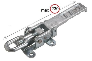 zamkniecie zaczep zamek rygiel hak laweta 230mm