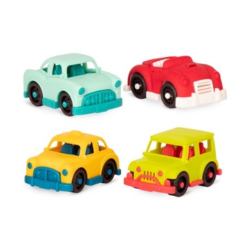 B.toys: zestaw 4 małych autek seria Happy Cruisers