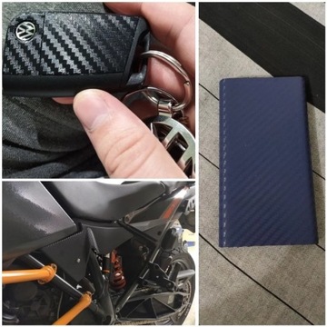 АВТОМОБИЛЬНАЯ ОБЕКЦИЯ ШПОН УГЛЕРОДНЫЙ 3D УЗОР ТЕМНО-СИНИЙ