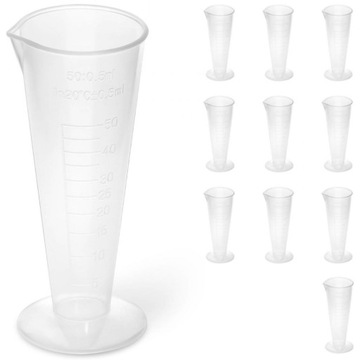 Zlewka laboratoryjna plastikowa z podziałką 50 ml