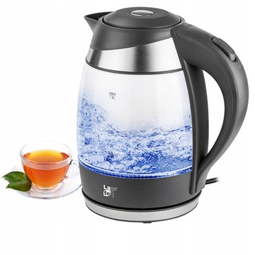 CZAJNIK SZKLANY ELEKTRYCZNY 1,7 LED BEZPRZEWODOWY