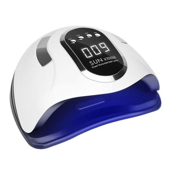 Мощная лампа для ногтей с гибридными УФ-гелями LED Sun x10 Max LCD с ручкой 280 Вт