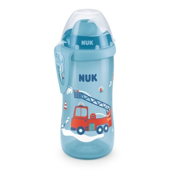 NUK Flexi Cup Butelka Bidon do picia 300 ml, niebieska 12m+