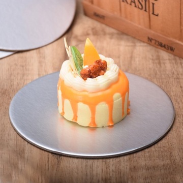 PODKŁAD POD TORT PIĘTROWY NA CIASTO OKRĄGŁY DWUSTRONNY ZŁOTY SREBRNY 30 cm