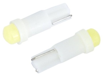 ŻARÓWKA VISION W1.2W T5 12V COB LED BIAŁA 2 SZT
