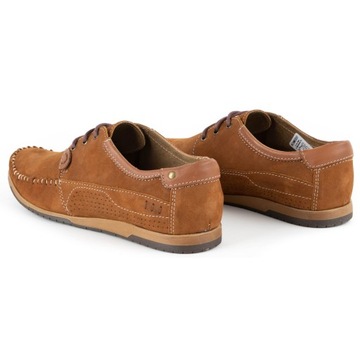 Buty Męskie skórzane mokasyny 875 camel 43