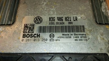 JEDNOTKA MOTORU EDC16U34 VW AUDI SKODA SEAT 1.9 TDI 0281013260 03G906021LR