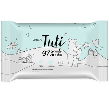 Салфетки влажные TULI WIPES 1х60 шт АЛОЭ