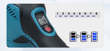 АККУМУЛЯТОРНАЯ ЭКСЦЕНТРИЧЕСКАЯ ПОЛИРОВАЛЬНАЯ МАШИНА +2 аккумулятора 2,0 Ач 12 В 13000 об/мин