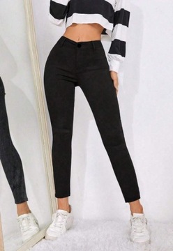 Spodnie Damskie Jeansy Dżinsy Modelujące Rurki Uroczy Materiał Pushup Jeans