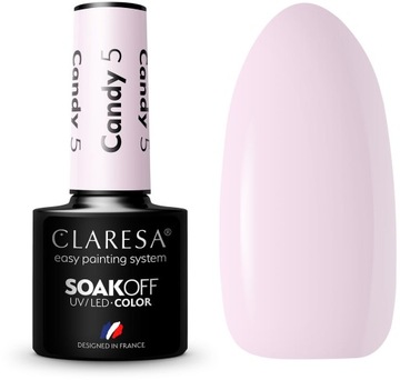 Claresa lakier hybrydowy do paznokci kolor CANDY 5