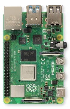 Одноплатный компьютер Raspberry Pi 4, 4 микрокомпьютера с тактовой частотой 1,5 ГГц, 8 ГБ ОЗУ, Wi-Fi