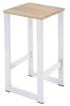Taboret 58 cm LOFT BIAŁY Kolory Stół Taborety