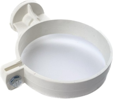 Galeco PVC Biały 9010 Obejma do rury 100