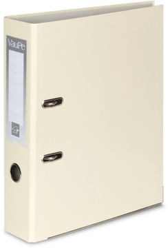 Segregator biurowy A4 75mm VauPe FCK do 500 kartek waniliowy na dokumenty