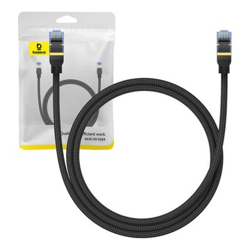 BASEUS KABEL INTERNETOWY PRZEWÓD SIECIOWY CAT 7 ETHERNET RJ45 LAN OPLOT 1M