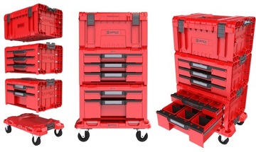 SZAFKA WARSZTATOW QBRICK SYSTEM PRO 2.0 DRAWER TOOLBOX RED HD SET 4