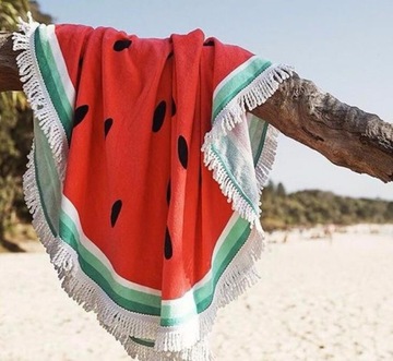 OKRĄGŁY RĘCZNIK DUŻY PLAŻOWY 150cm
