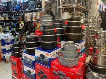 Набор горшков 8 шт Серый камень POTS ZILNER.