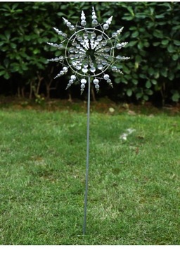 OGRODOWY WIATRAK KINETYCZNY METALOWY SPINNER DEKORACYJNY