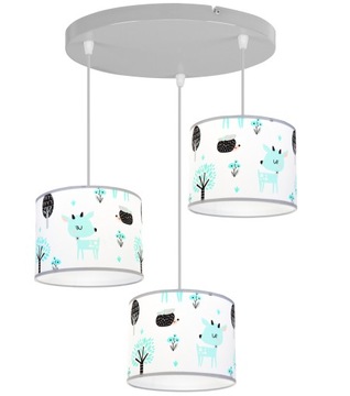 LAMPA WISZĄCA SUFITOWA LOFT DZIECIĘCA ABAŻUR LED