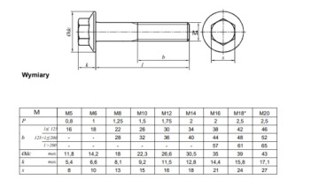 ВИНТ С ФЛАНЕЦОМ M10X60 DIN6921 КЛАСС 10.9