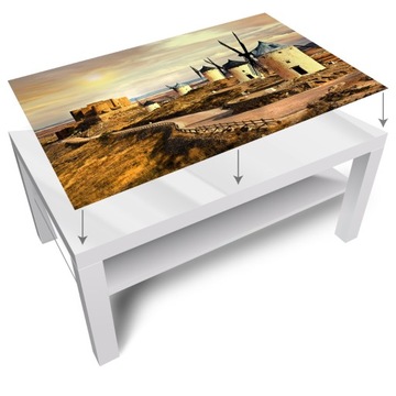 NOWOCZESNY BLAT ZE SZKŁA NA STOLIK IKEA LACK 90X55