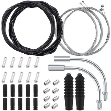 KOMPLET LINEK LINKI PANCERZE HAMULCOWE DO PRZERZUTEK KOŃCÓWKI FAJKI OSŁONKI