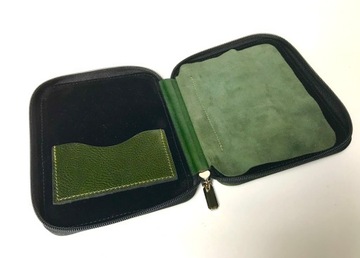 ETUI SKÓRZANE ZIELEŃ PIÓRO DŁUGOPIS POLSKIE LAMATO