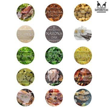 75 ЭТИКЕТОК, наклейки для специй для БАНОЧЕК