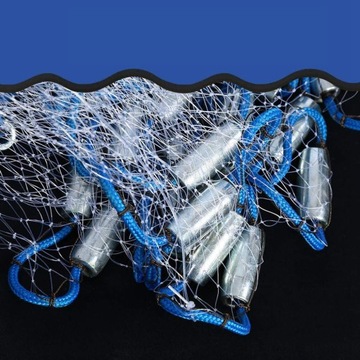 Ручная рыболовная сеть длиной 2,4 м.