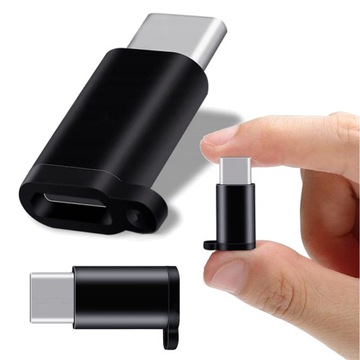 Adapter Przejściówka Micro USB do USB-C 3.1 końcówka złączka mUSB - USBc