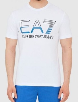 EA7 Emporio Armani t-shirt 3RPT07 PJLBZ biały 3XL