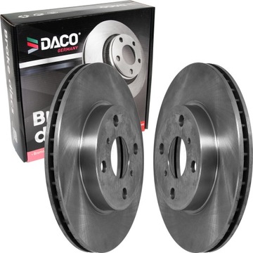 ДИСКИ И КОЛОДКИ DACO TOYOTA YARIS 99 - ПЕРЕДНЯЯ ЧАСТЬ
