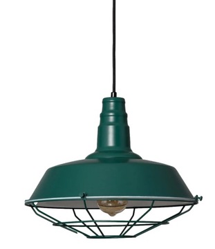 Lampa Wisząca Retro Loft zielona 36cm E27 PATRONE ABRUZZO
