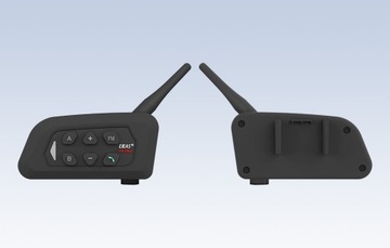 EJEAS V4PLUS INTERKOM MOTOCYKLOWY NA KASK MAX 1500M 4 OSOBY BT5.1 APLIKACJA