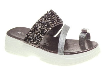 KLAPKI JAPONKI z ĆWIEKAMI W19-7175 Grey r.41