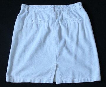 БЕЛАЯ ЛЬНЯНАЯ ЮБКА, РАЗМЕР 40