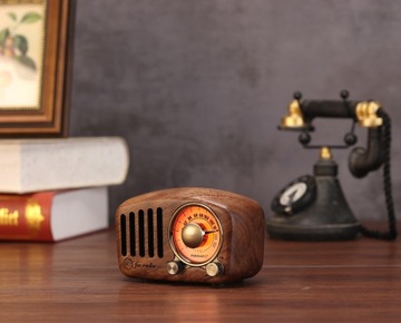 Feegar РЕТРО деревянный FM кухонный радиоприемник BT SD 10h