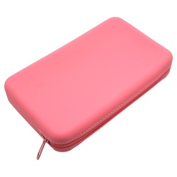 KOSMETYCZKA SILIKONOWA RÓŻOWA 19,50X12,00X3,00CM