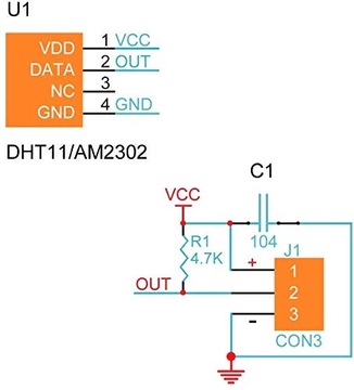 DHT22 czujnik wilgotności i temperatury Arduino
