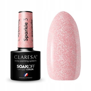 CLARESA SPARKLE 3 LAKIER HYBRYDOWY 5 ml